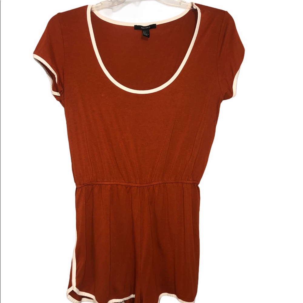Orange comfy bodysuit
